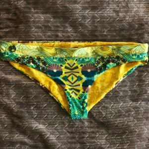 Maaji Swim Low Rise Tropical Print Bikini Bottoms